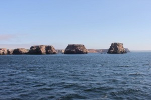 rotsen in de kustlijn bij Sagres